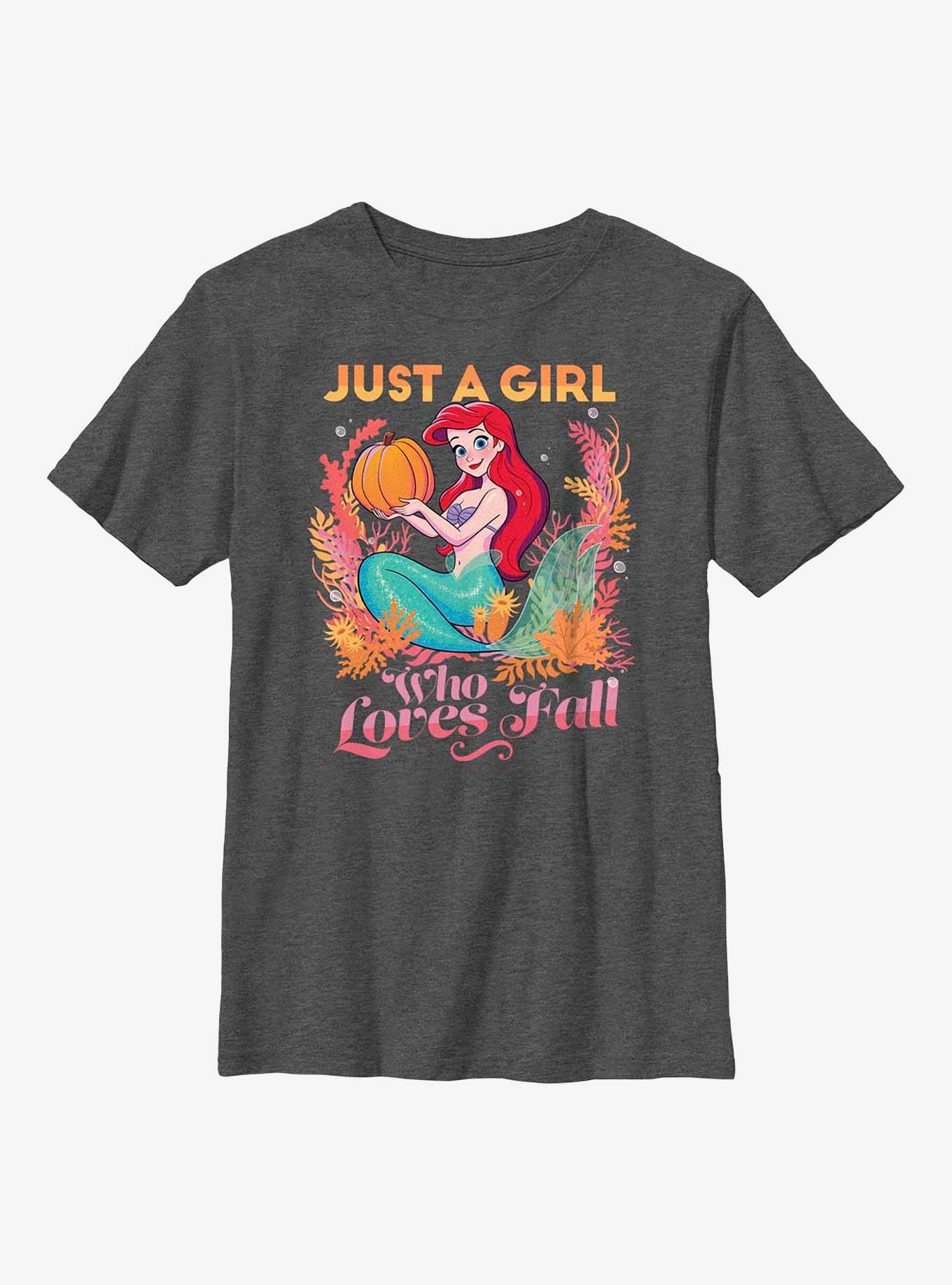 Disney The Little Mermaid Pumpkin Ariel Youth T-Shirt, , hi-res