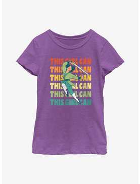 Disney Mulan This Girl Can Youth Girls T-Shirt, , hi-res