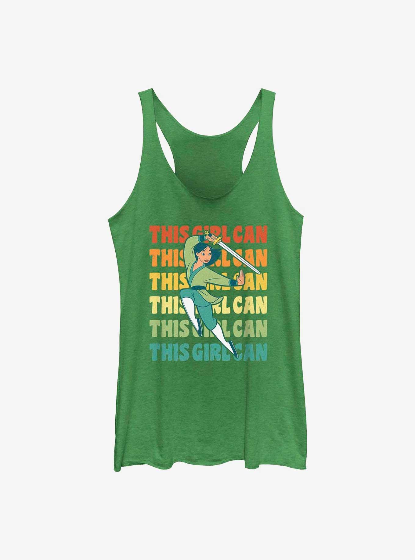 Disney Mulan This Girl Can Womens Tank Top, ENVY, hi-res