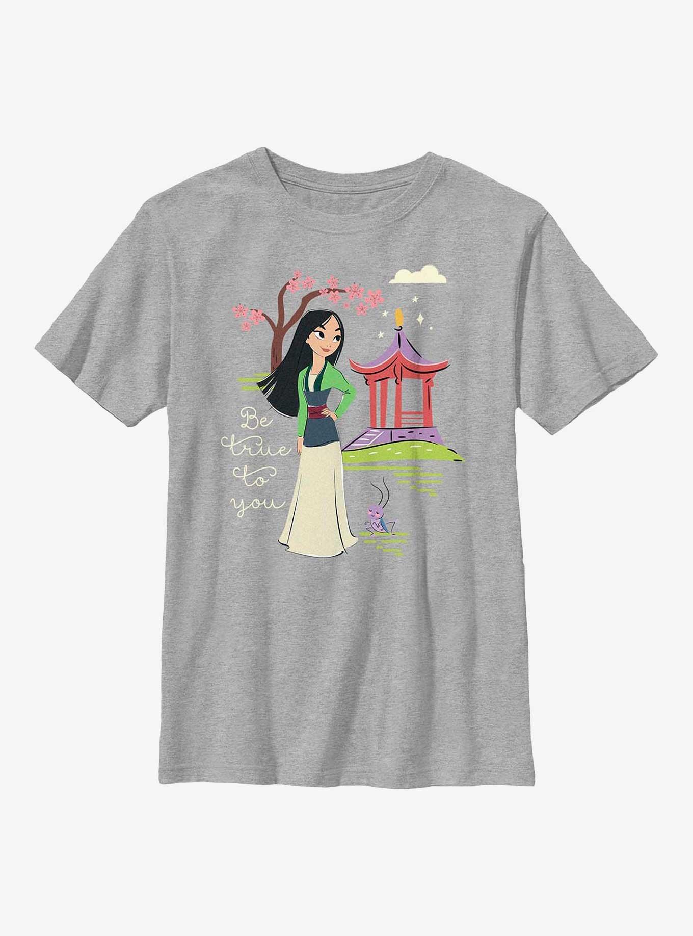 Disney Mulan Be True To You Youth T-Shirt, ATH HTR, hi-res