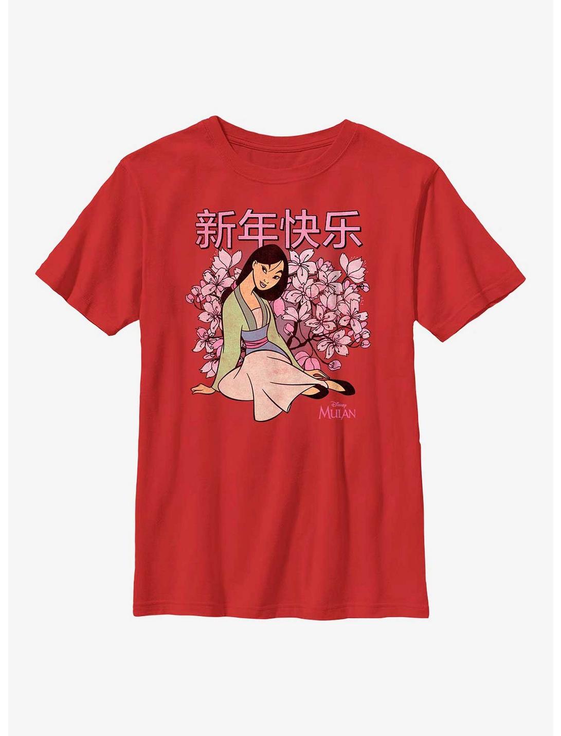 Disney Mulan Happy New Year Youth T-Shirt, RED, hi-res