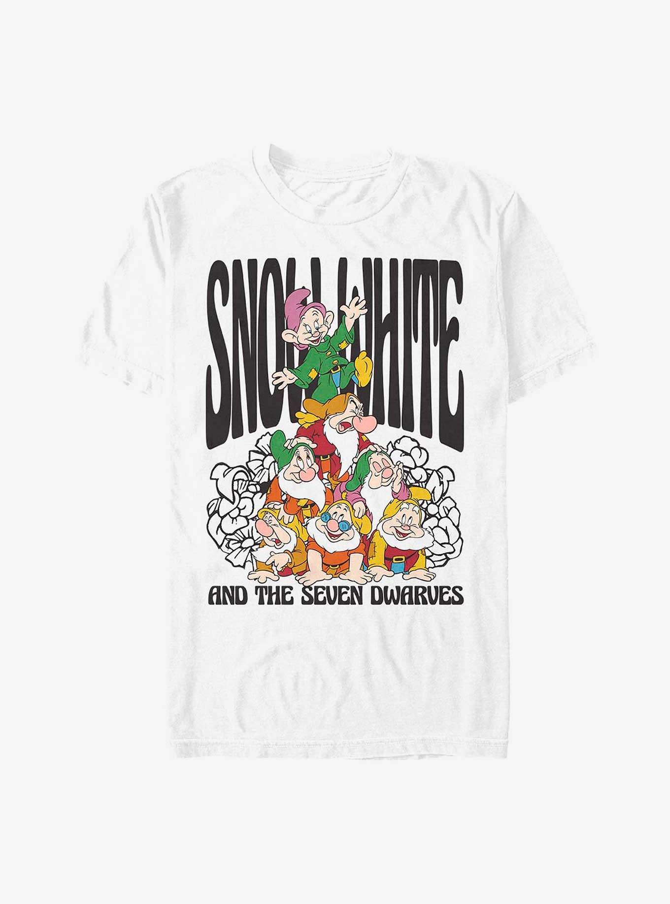 Disney Snow White and the Seven Dwarfs Dwarf Stack T-Shirt, WHITE, hi-res