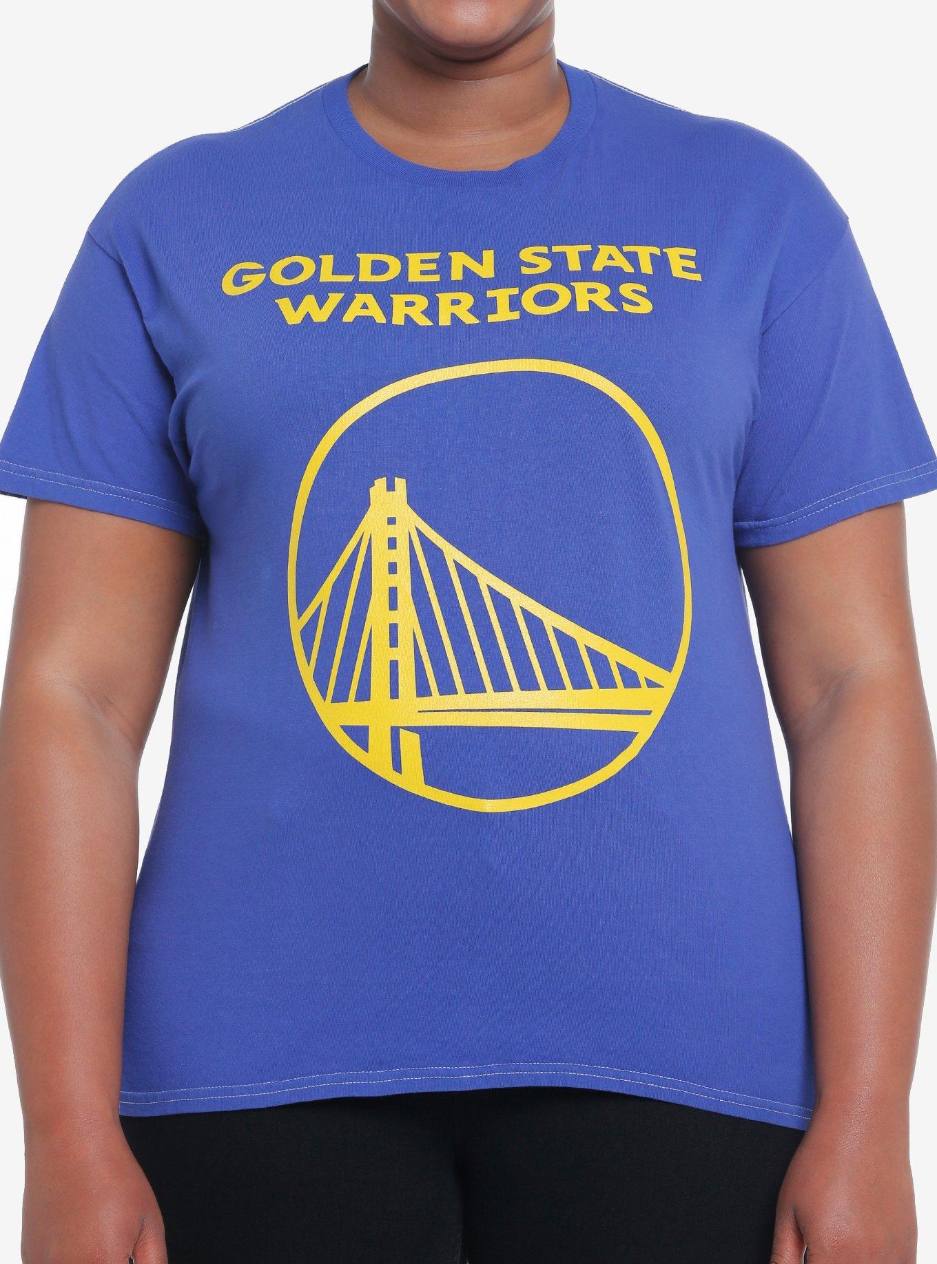 Her Universe NBA Golden State Warriors T-Shirt Plus Size, DARK BLUE, hi-res