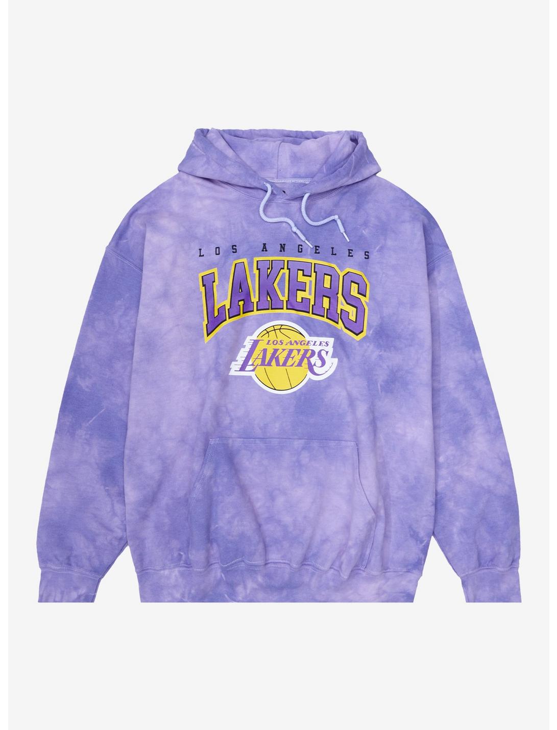 Her Universe NBA Los Angeles Lakers Tie-Dye Hoodie Plus Size, PURPLE, hi-res