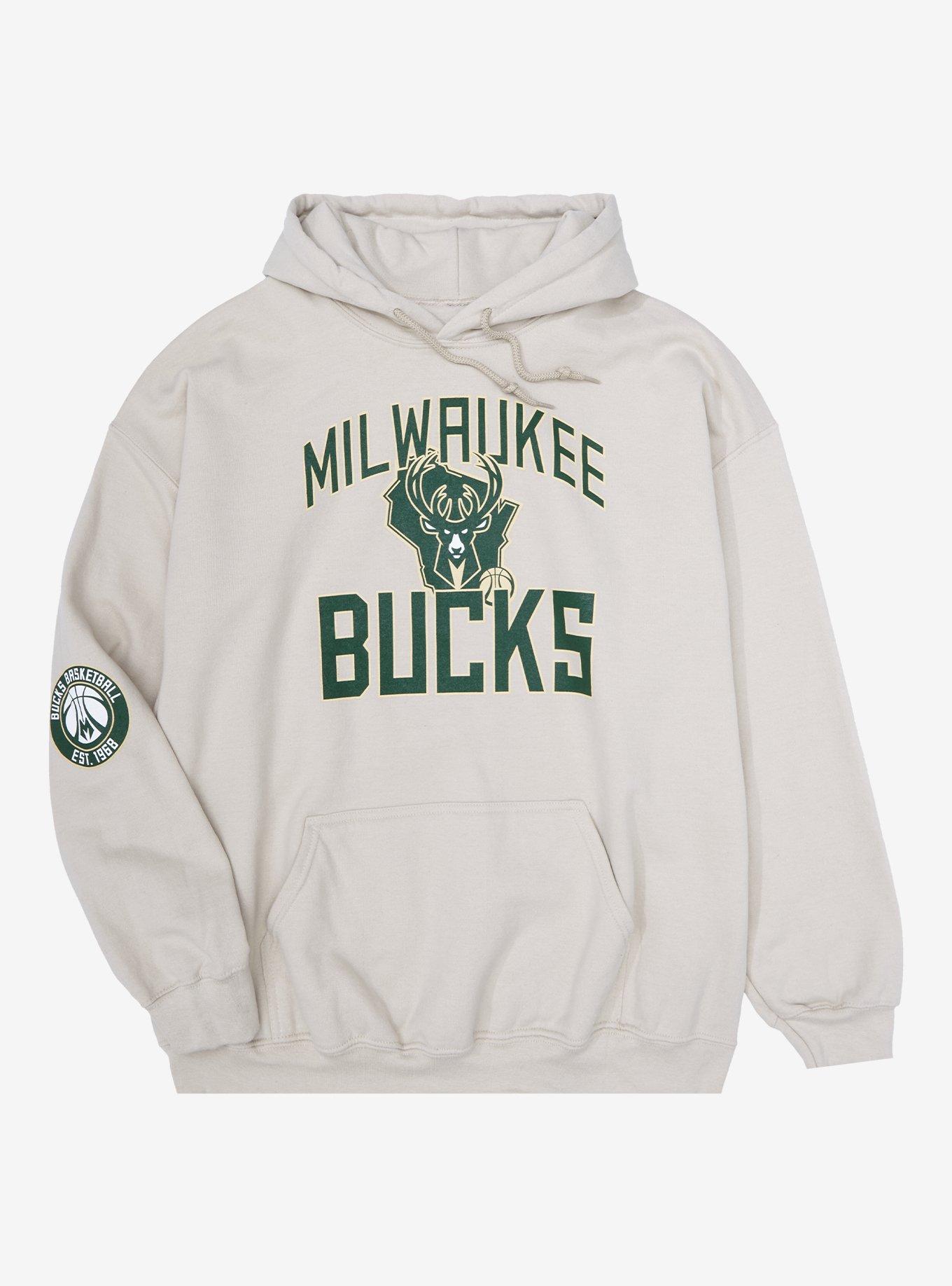 NBA Basketball Milwaukee Bucks Hoodie Sweater Adult M NBA