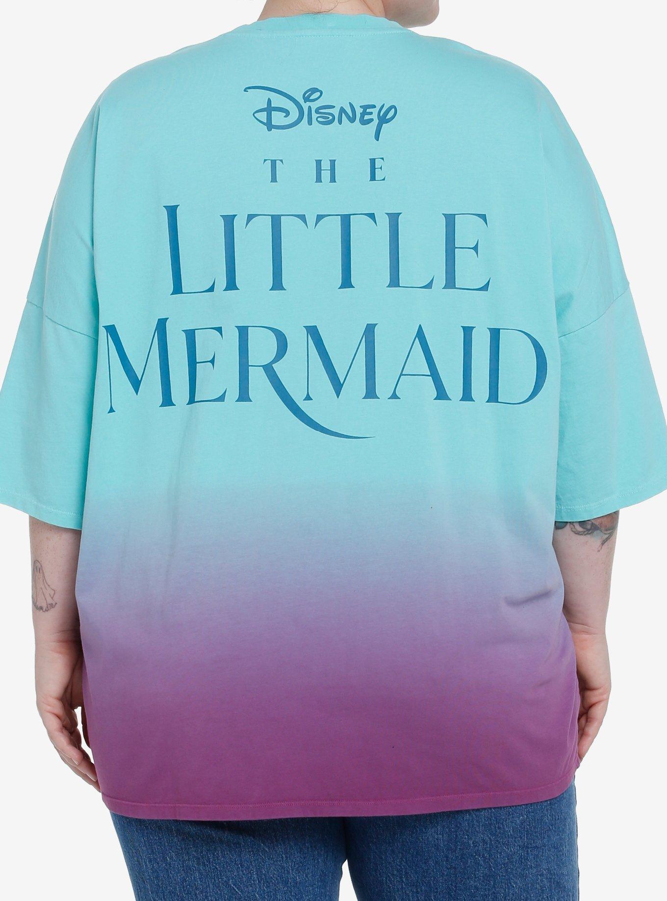 Her Universe Disney The Little Mermaid Athletic Jersey T-Shirt Plus Size, GREEN  PURPLE, hi-res
