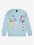 Studio Ghibli Spirited Away Haku and Chihiro Tonal Letters Sweatshirt, LIGHT BLUE, hi-res