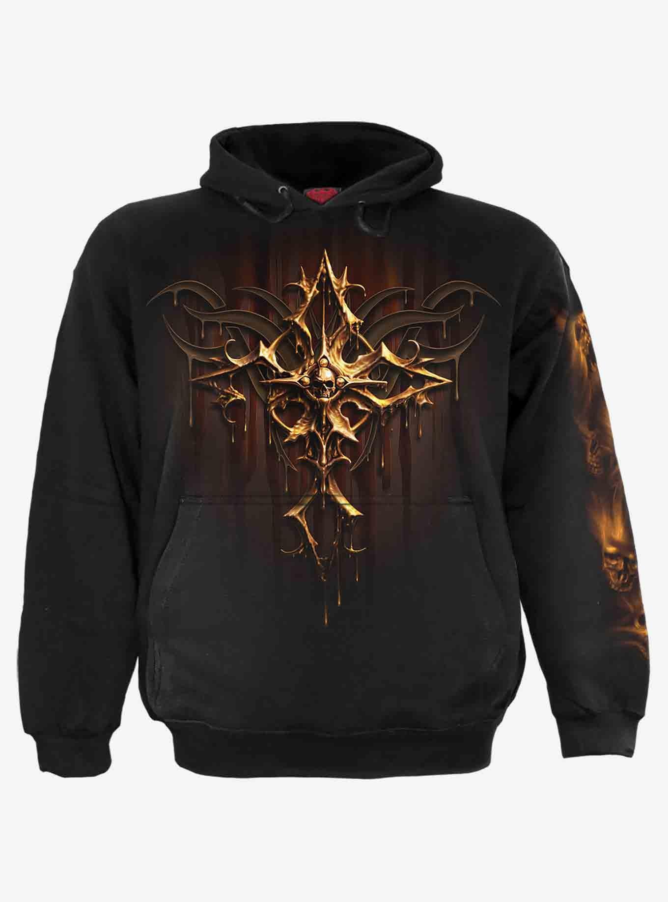 Dripping Gold Hoodie, BLACK, hi-res