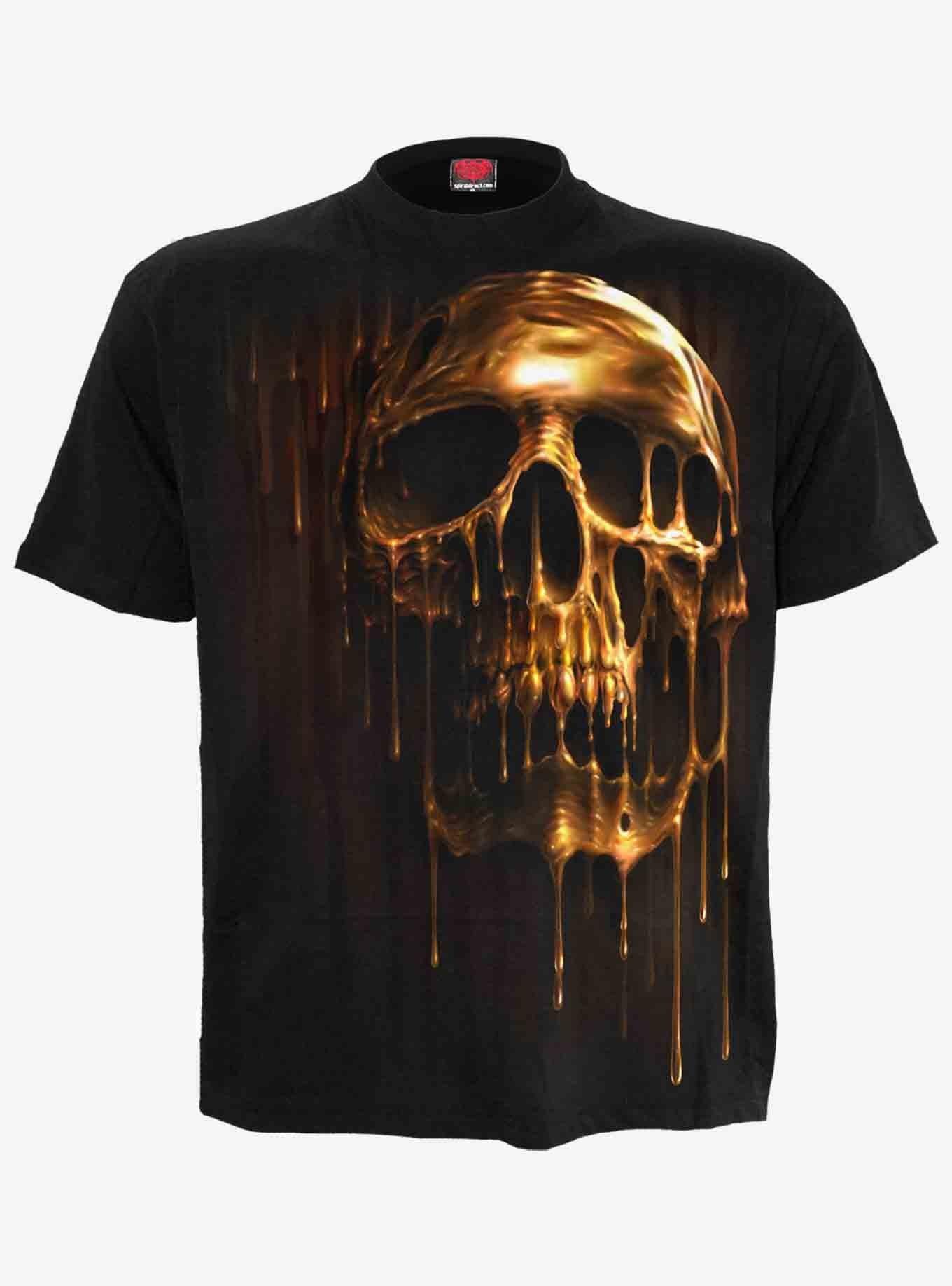 Dripping Gold T-Shirt, BLACK, hi-res