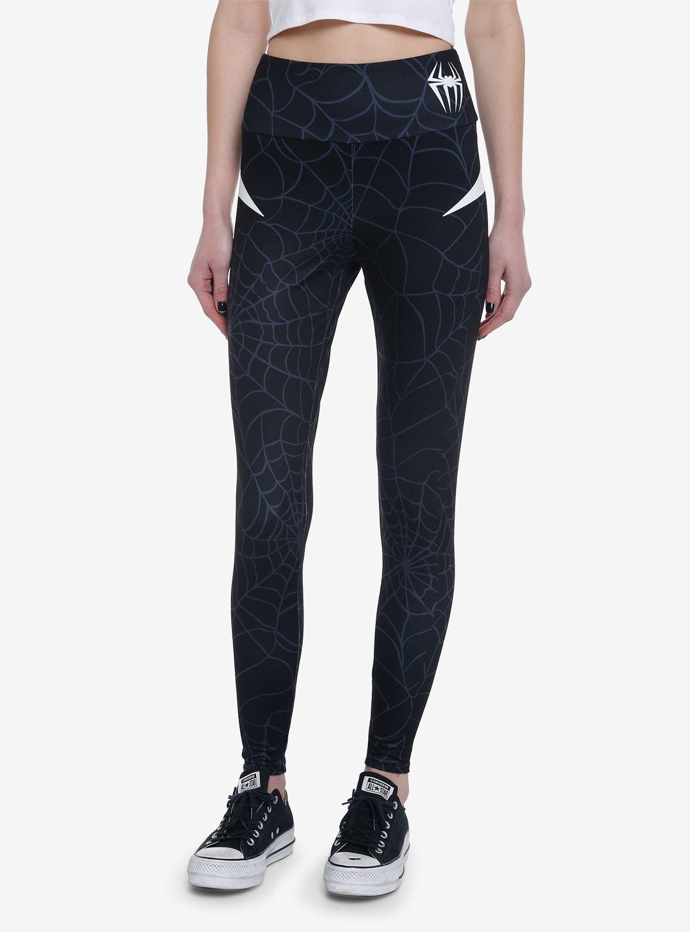 Her Universe Marvel Spider-Man: Across The Spider-Verse Ghost-Spider Leggings, BLACK, hi-res