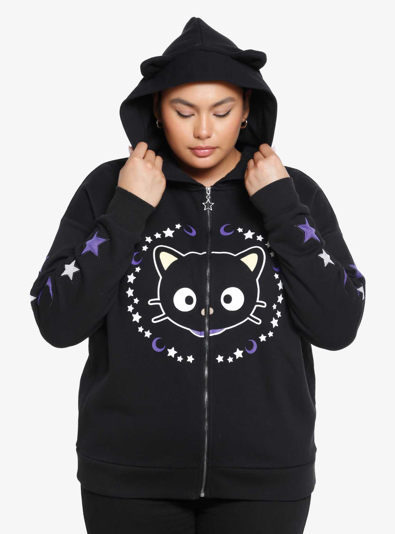 Chococat Celestial Cat Ears Girls Hoodie Plus Size, , hi-res