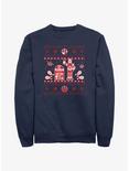 Star Wars Droid Ugly Christmas Pattern Sweatshirt, NAVY, hi-res