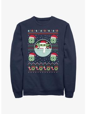 Star Wars The Mandalorian The Child Ugly Christmas Pattern Sweatshirt, , hi-res