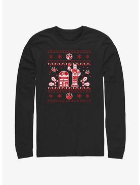 Star Wars Droid Ugly Christmas Pattern Long-Sleeve T-Shirt, , hi-res