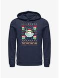 Star Wars The Mandalorian The Child Ugly Christmas Pattern Hoodie, NAVY, hi-res