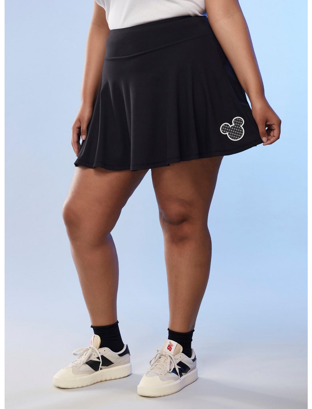 Her Universe Disney Mickey Mouse Athletic Skort Plus Size Her Universe Exclusive, BLACK, hi-res