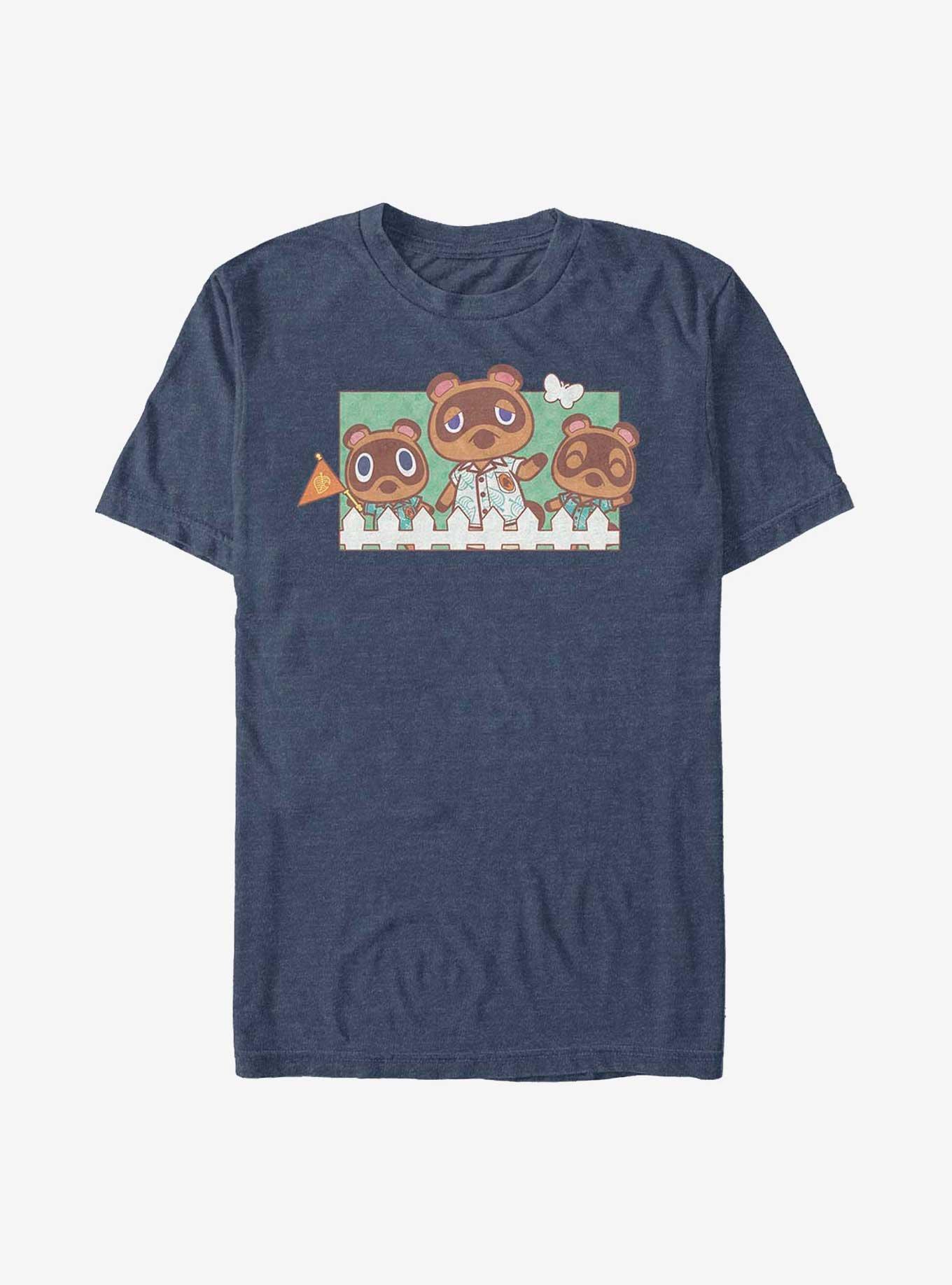 Nintendo Animal Crossing Nook Family T-Shirt, NAVY HTR, hi-res