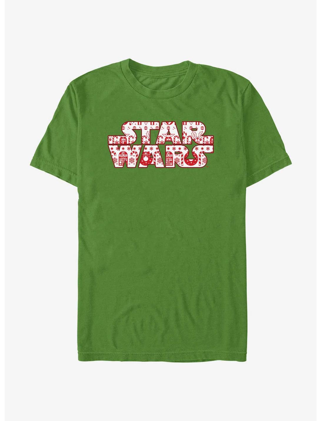 Star Wars Christmas Logo Fill T-Shirt, KELLY, hi-res