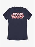 Star Wars Christmas Logo Fill Womens T-Shirt, NAVY, hi-res