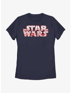 Star Wars Christmas Logo Fill Womens T-Shirt, , hi-res