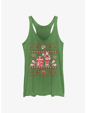 Star Wars Droid Ugly Christmas Pattern Womens Tank Top, , hi-res