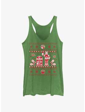 Star Wars Droid Ugly Christmas Pattern Womens Tank Top, , hi-res