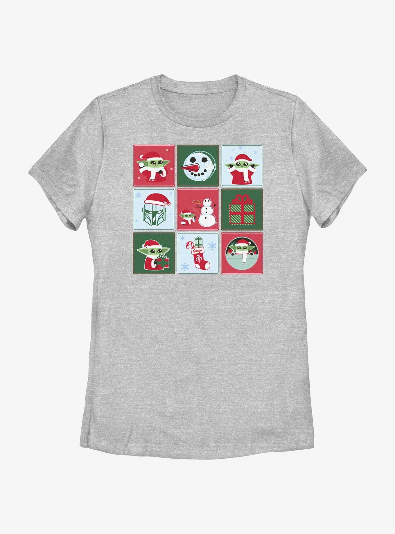 Star Wars The Mandalorian Holiday Boxes Womens T-Shirt, ATH HTR, hi-res