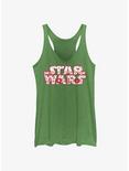 Star Wars Christmas Logo Fill Womens Tank Top, ENVY, hi-res