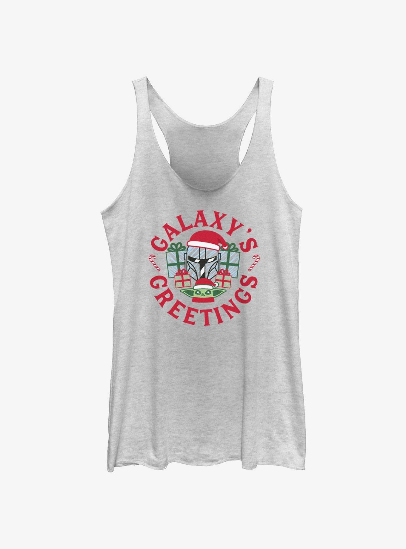 Star Wars The Mandalorian Galaxy's Greetings Womens Tank Top, , hi-res