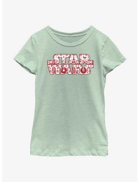 Star Wars Christmas Logo Fill Youth Girls T-Shirt, , hi-res