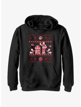 Star Wars Droid Ugly Christmas Pattern Youth Hoodie, , hi-res