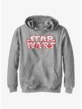 Star Wars Christmas Logo Fill Youth Hoodie, ATH HTR, hi-res