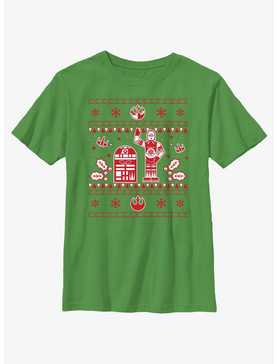 Star Wars Droid Ugly Christmas Pattern Youth T-Shirt, , hi-res
