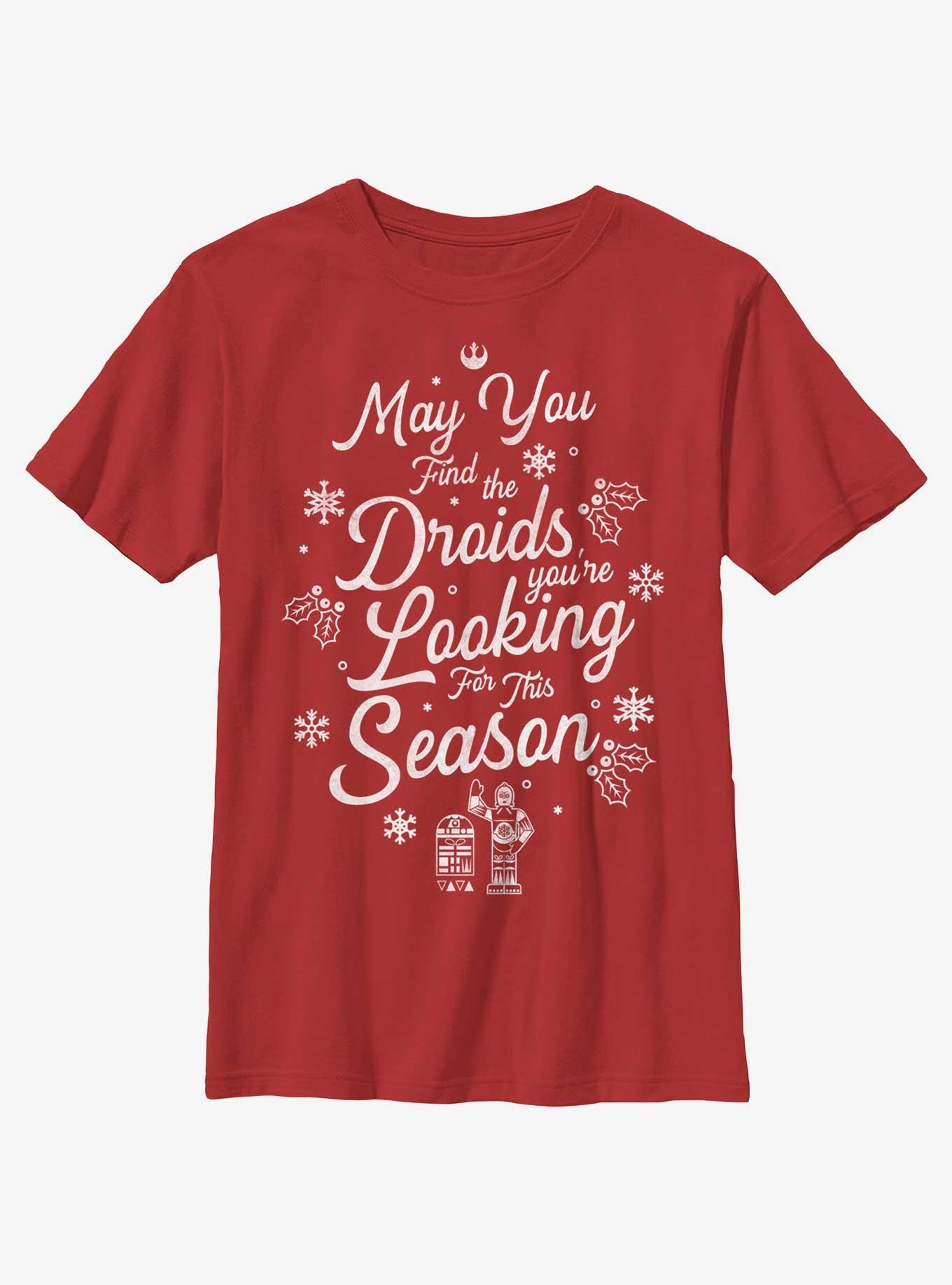 Star Wars May You Find The Droids Youth T-Shirt, RED, hi-res