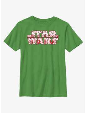 Star Wars Christmas Logo Fill Youth T-Shirt, , hi-res
