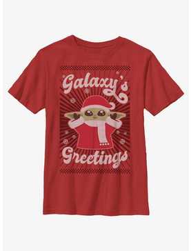 Star Wars The Mandalorian The Child Galaxy's Greetings Youth T-Shirt, , hi-res