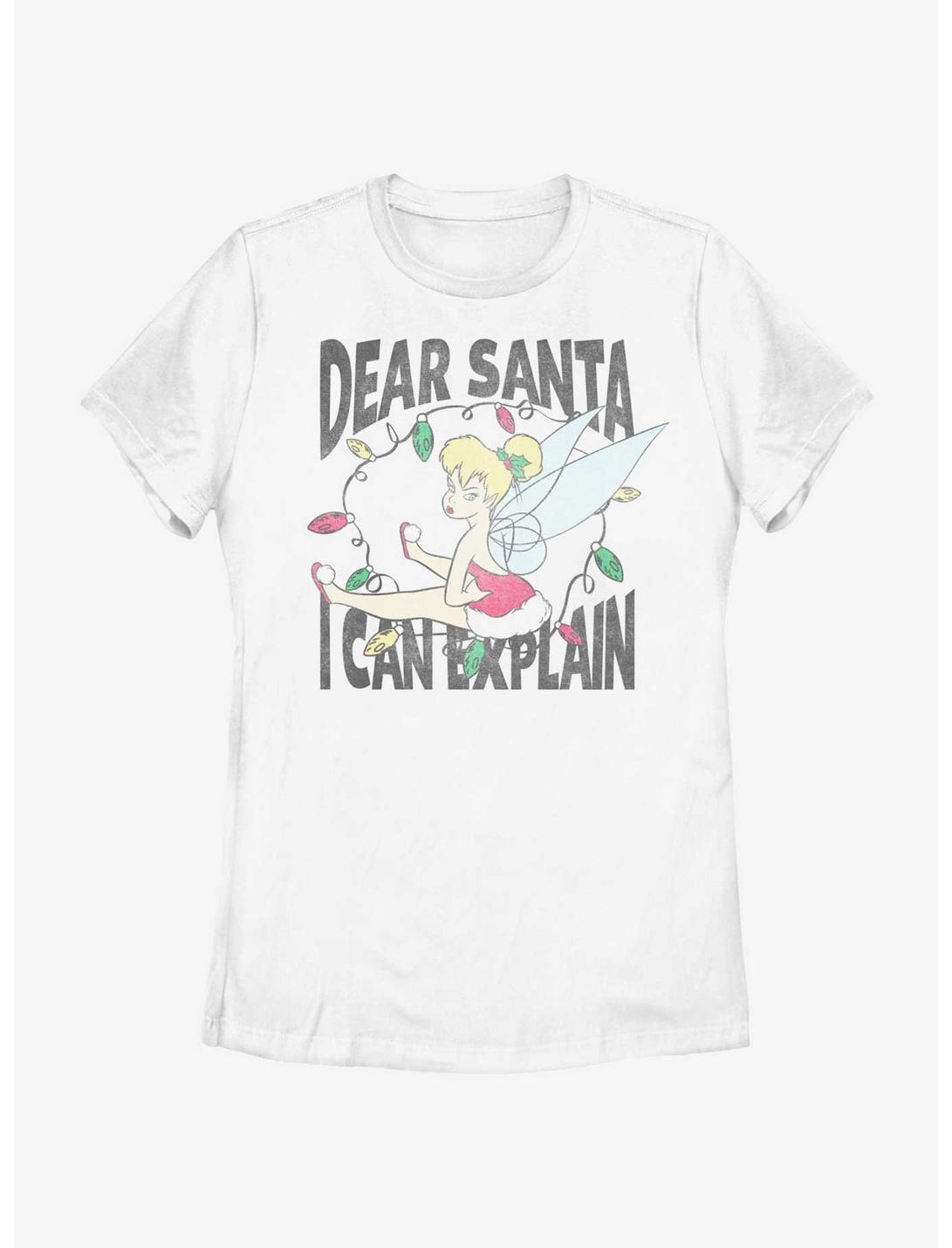 Disney Tinker Bell Dear Santa Womens T-Shirt, WHITE, hi-res