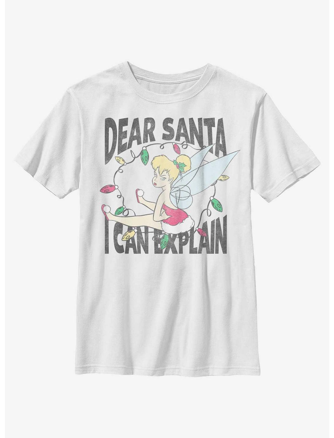 Disney Tinker Bell Dear Santa Youth T-Shirt, WHITE, hi-res