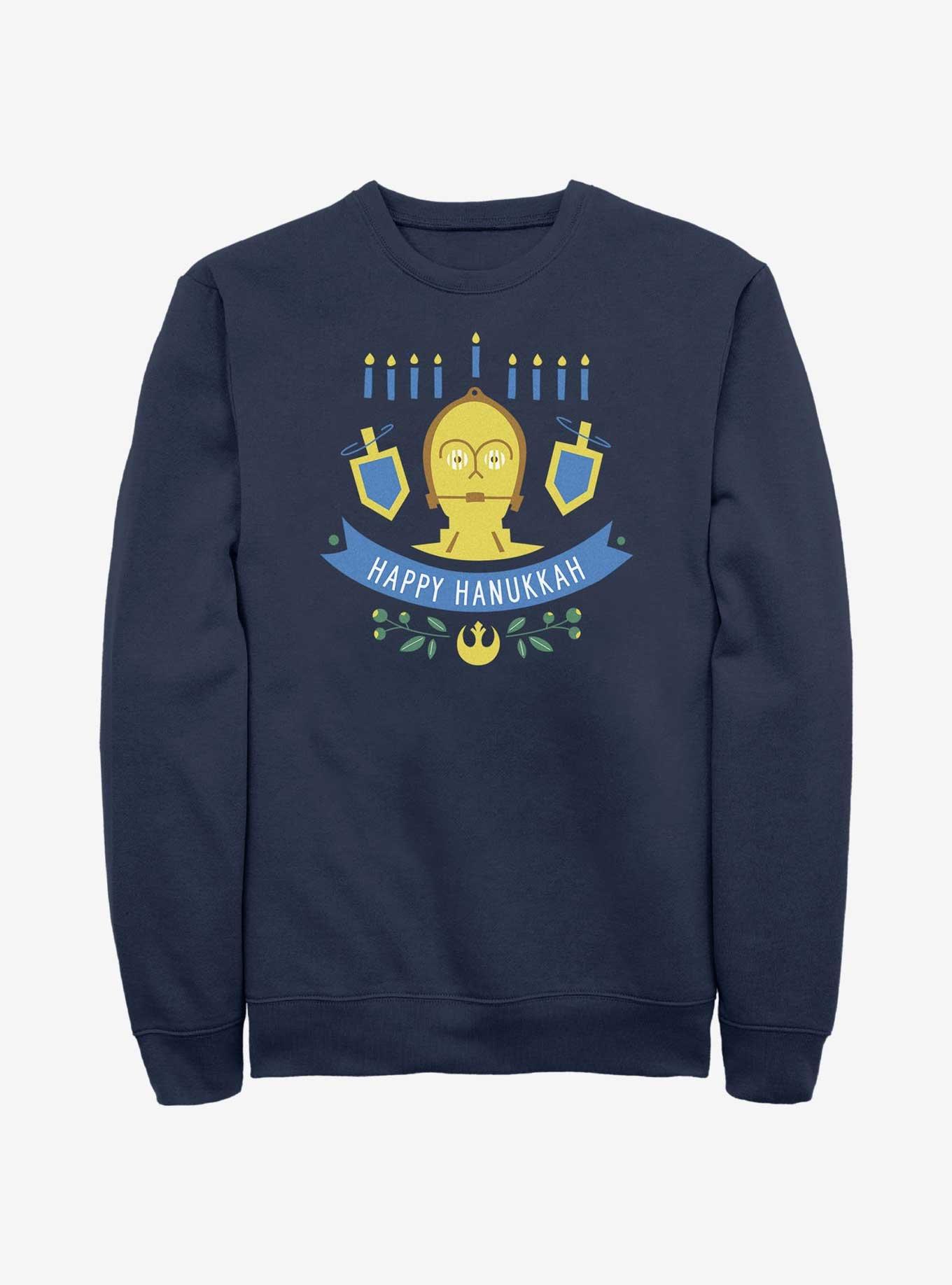 Star Wars C-3PO Hanukkah Sweatshirt, , hi-res