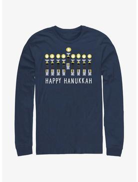 Star Wars Light Saber Hanukkah Menorah Long-Sleeve T-Shirt, , hi-res