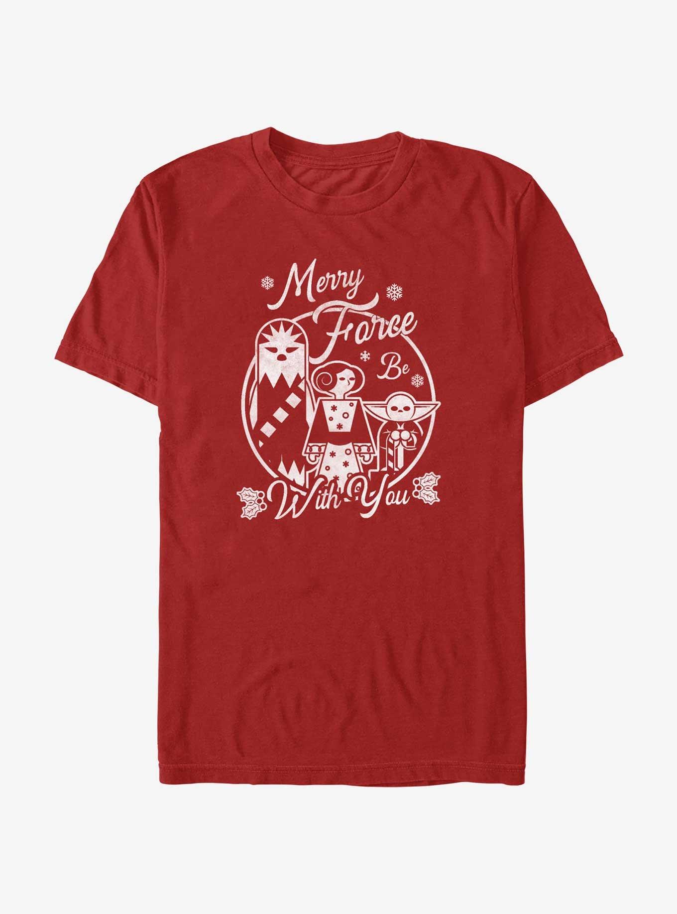 Star Wars Merry Force Be With You T-Shirt, , hi-res