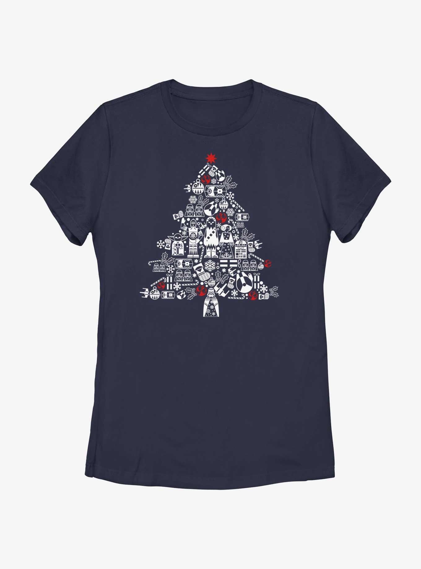 Star Wars Christmas Tree Fill Womens T-Shirt, , hi-res