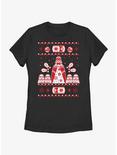 Star Wars Empire Ugly Christmas Pattern Womens T-Shirt, BLACK, hi-res