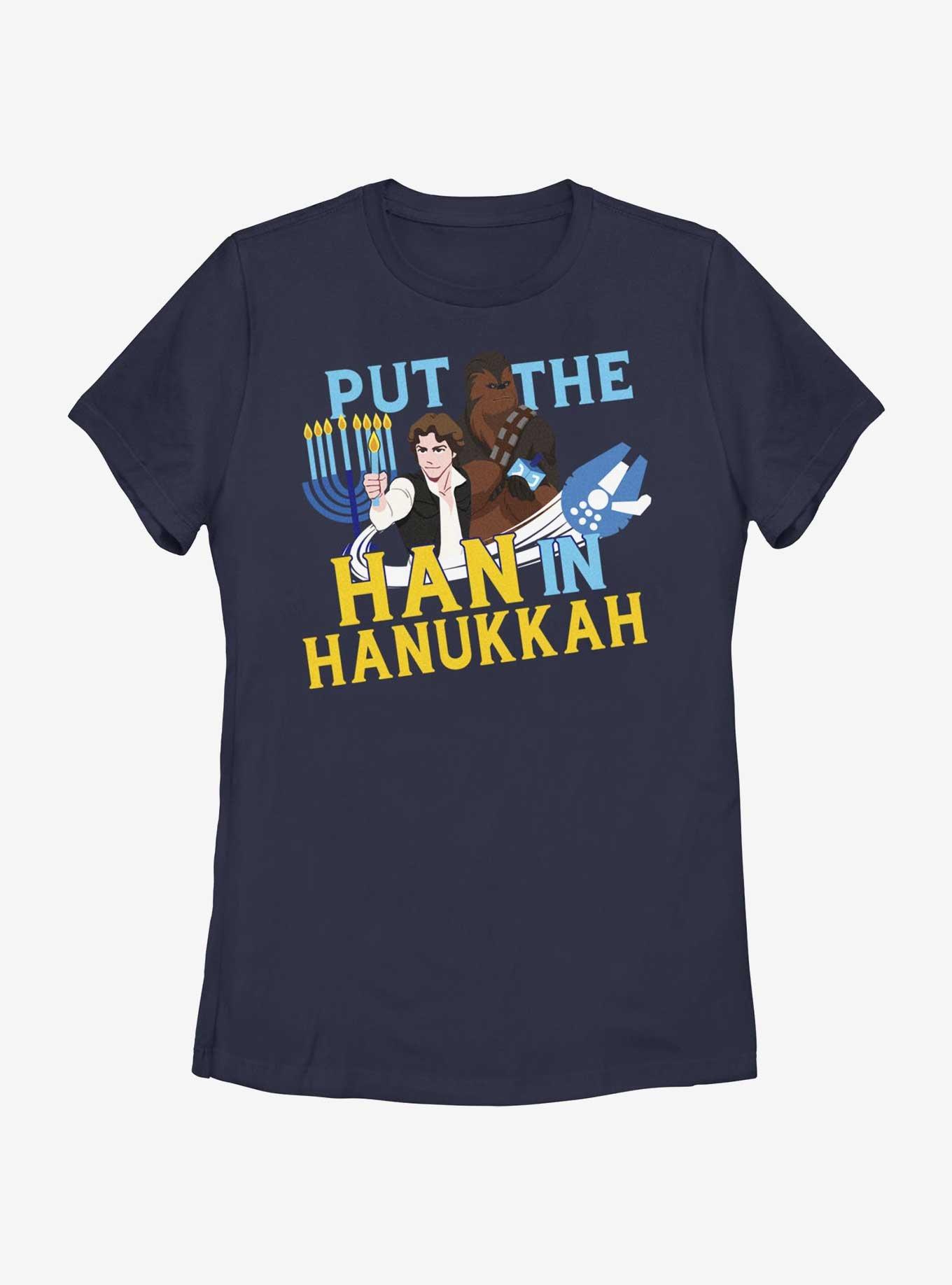 Star Wars Han Solo Han In Hanukkah Womens T-Shirt, NAVY, hi-res