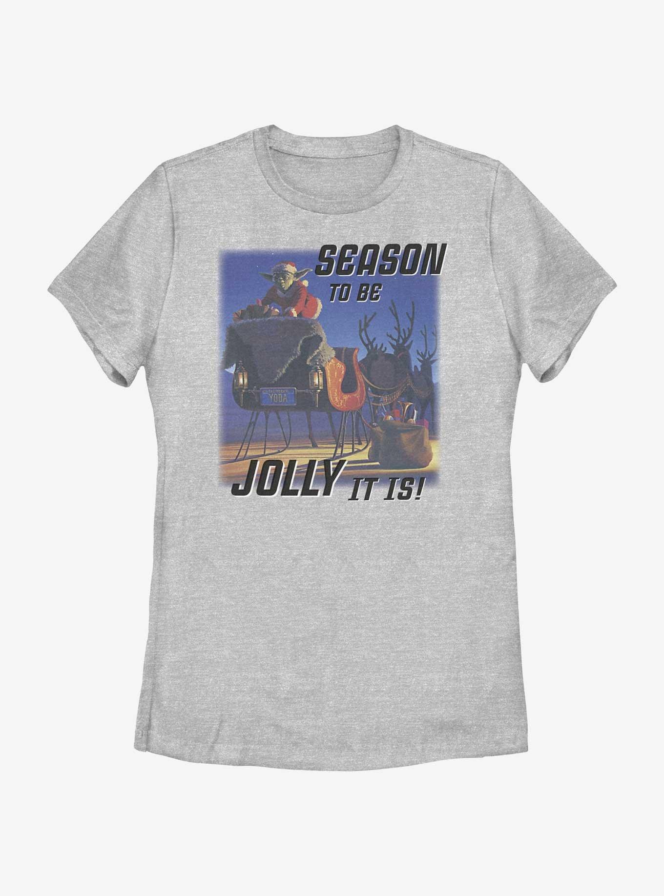 Star Wars Yoda Season To Be Jolly It Is Womens T-Shirt, , hi-res