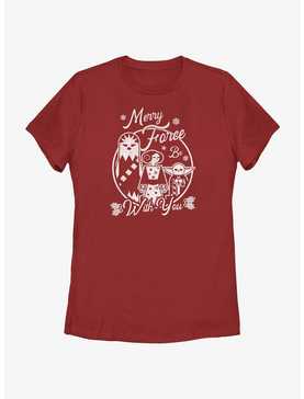 Star Wars Merry Force Be With You Womens T-Shirt, , hi-res