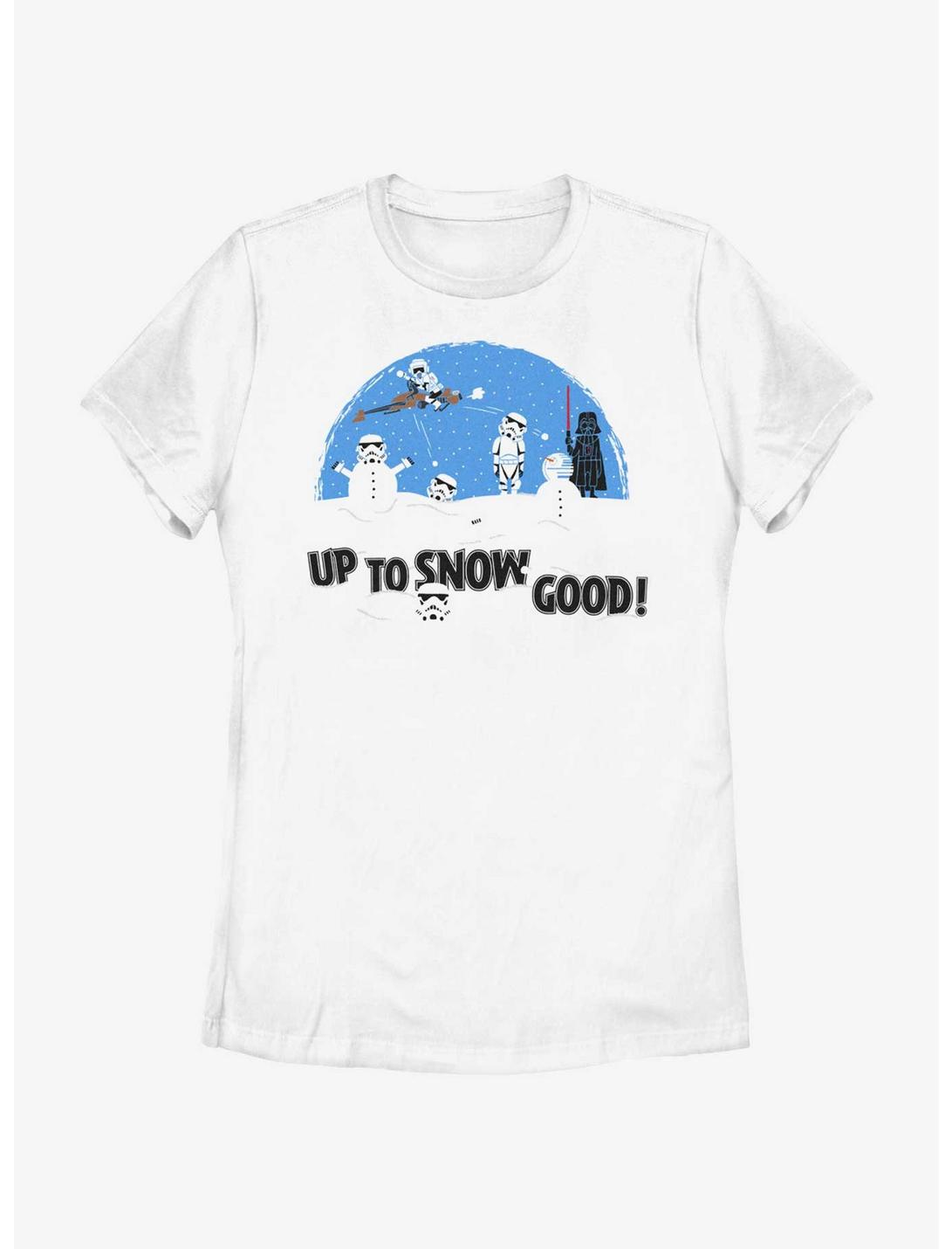 Star Wars Up To Snow Good Womens T-Shirt, WHITE, hi-res