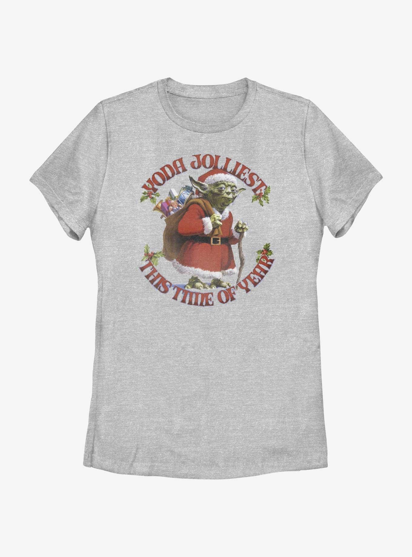 Star Wars Yoda Jolliest Womens T-Shirt, ATH HTR, hi-res
