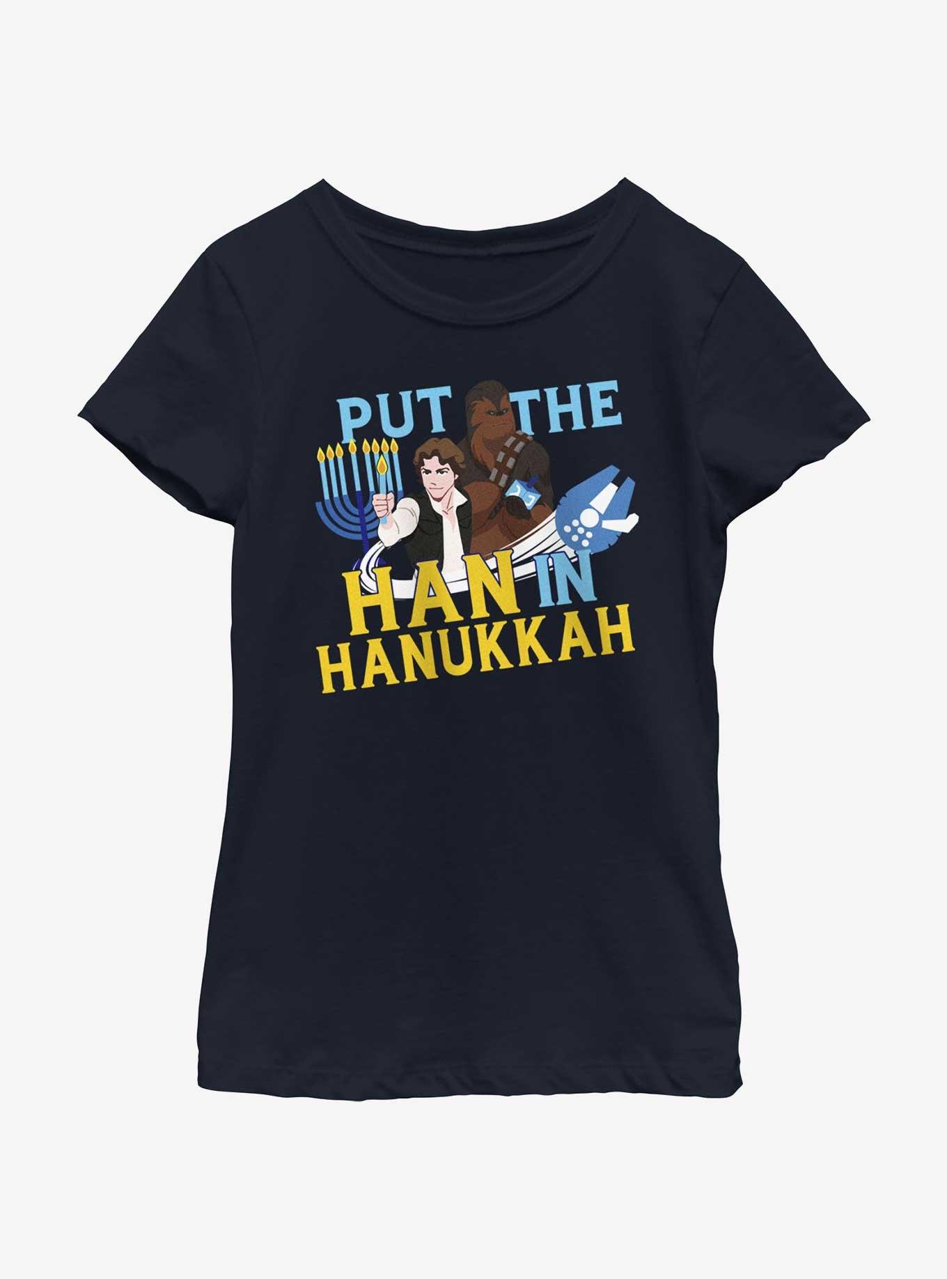 Star Wars Han Solo Han In Hanukkah Youth Girls T-Shirt, , hi-res