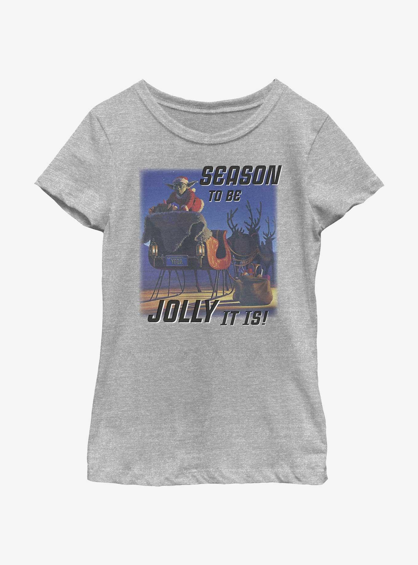 Star Wars Yoda Season To Be Jolly It Is Youth Girls T-Shirt, , hi-res